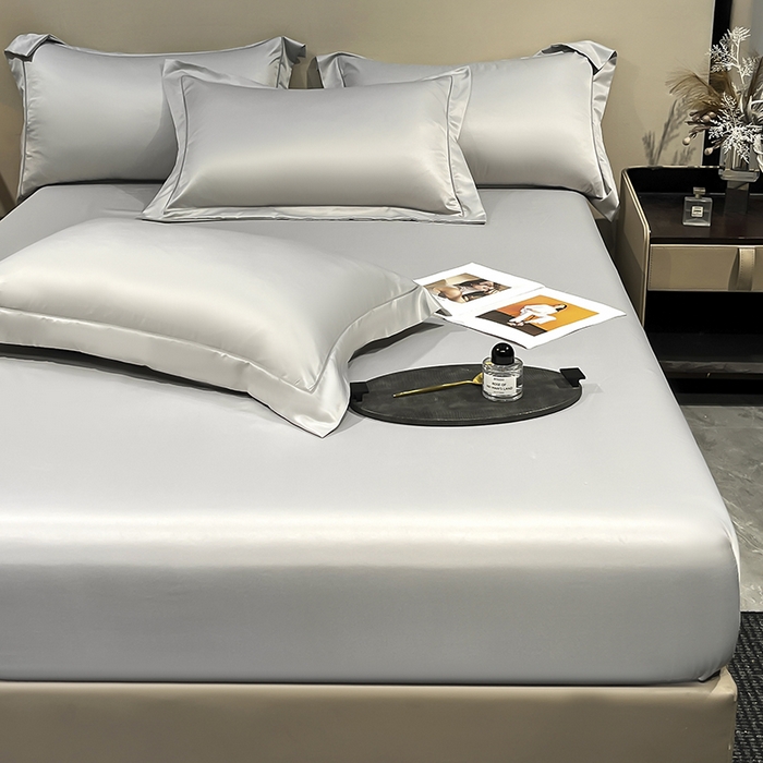 91家纺网 家纺一手货源 找家纺 露梦家纺 2025外贸内销跨境电商亚马逊速卖通单床笠三件套欧美尺寸多多跨境平台TEMU SHEIN笠高30cm 极简-浅灰