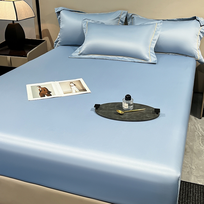 91家纺网 家纺一手货源 找家纺 露梦家纺 2025外贸内销跨境电商亚马逊速卖通单床笠三件套欧美尺寸多多跨境平台TEMU SHEIN笠高30cm 极简-海青