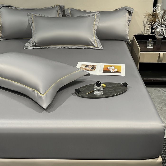 91家纺网 家纺一手货源 找家纺 露梦家纺 2025外贸内销跨境电商亚马逊速卖通单床笠三件套欧美尺寸多多跨境平台TEMU SHEIN笠高30cm 极简-深灰