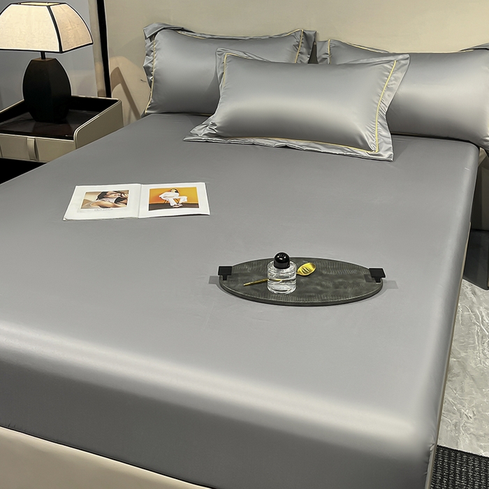 91家纺网 家纺一手货源 找家纺 露梦家纺 2025外贸内销跨境电商亚马逊速卖通单床笠三件套欧美尺寸多多跨境平台TEMU SHEIN笠高30cm 极简-深灰