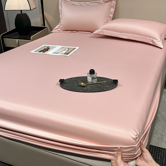 91家纺网 家纺一手货源 找家纺 露梦家纺 2025外贸内销跨境电商亚马逊速卖通单床笠三件套欧美尺寸多多跨境平台TEMU SHEIN笠高30cm 极简-豆沙