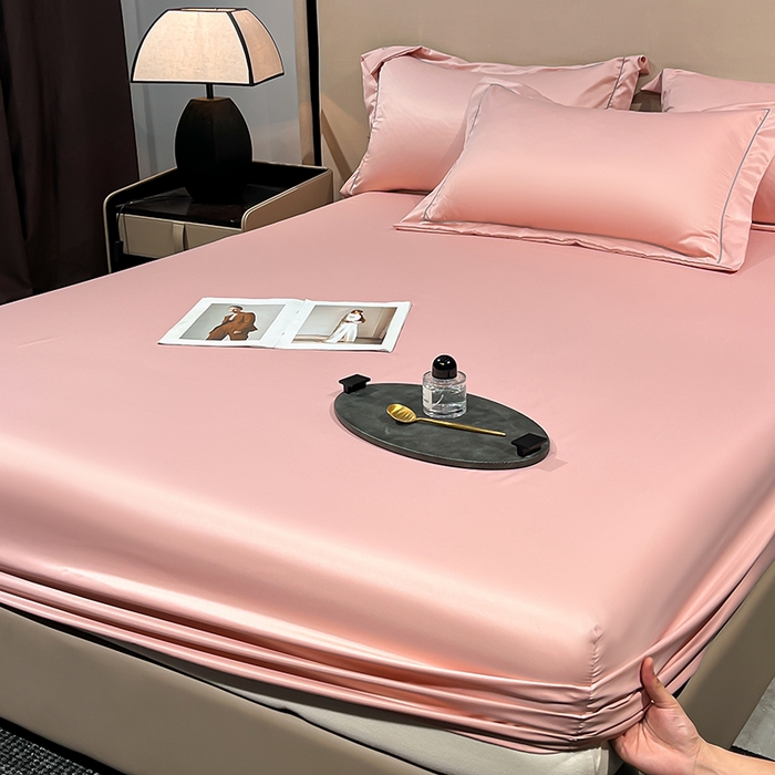 91家纺网 家纺一手货源 找家纺 露梦家纺 2025外贸内销跨境电商亚马逊速卖通单床笠三件套欧美尺寸多多跨境平台TEMU SHEIN笠高30cm 极简-豆沙