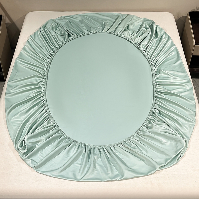 91家纺网 家纺一手货源 找家纺 露梦家纺 2025外贸内销跨境电商亚马逊速卖通单床笠三件套欧美尺寸多多跨境平台TEMU SHEIN笠高30cm 极简-水绿