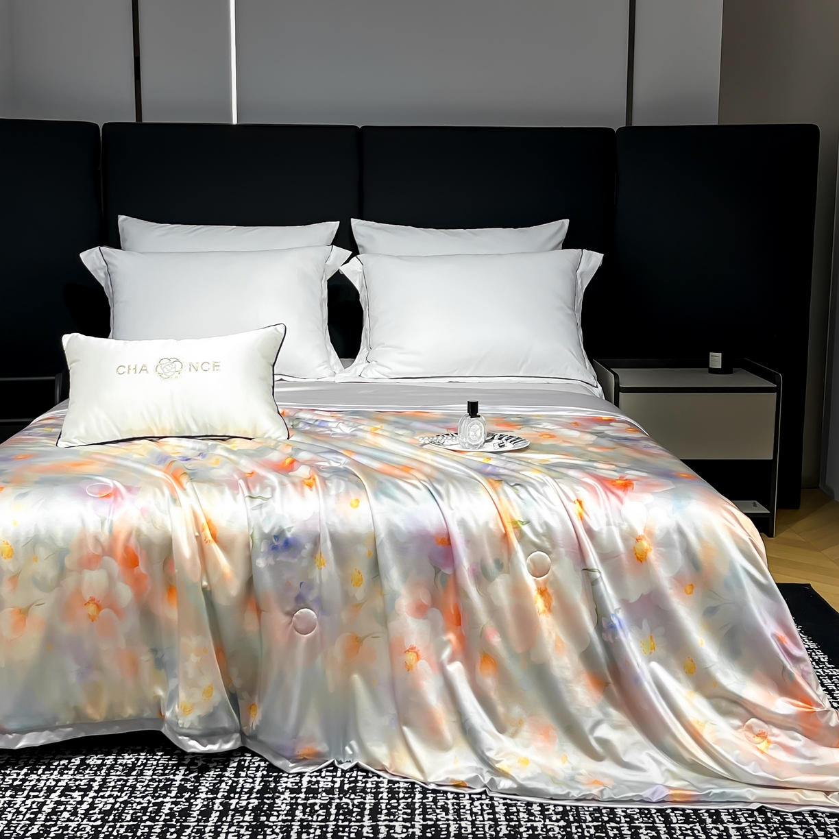 91家纺网 家纺一手货源 找家纺 （总）小芽家居 2025新款水光缎臻享夏被夏凉被空调被