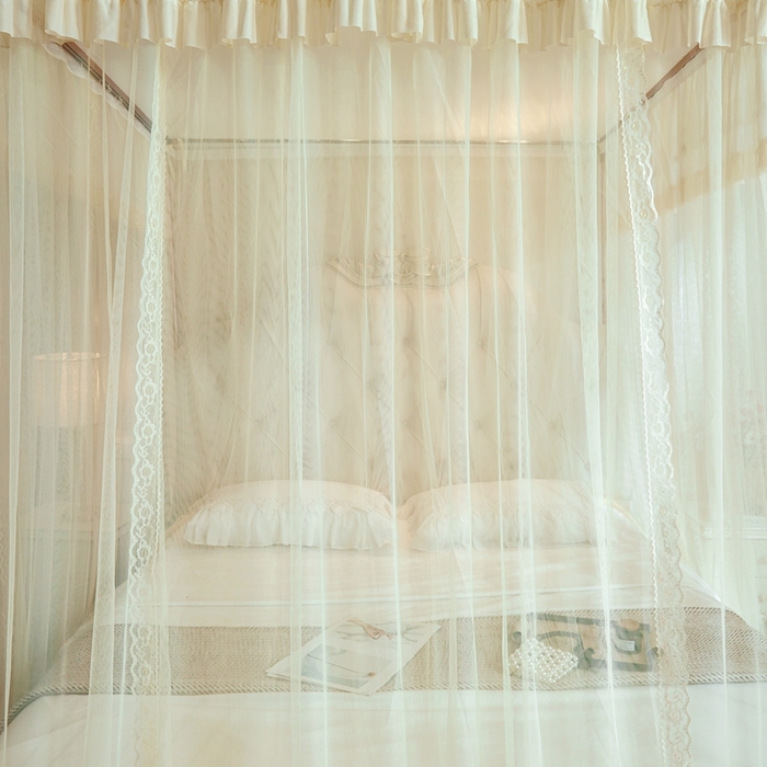 91家纺网 家纺一手货源 找家纺 （总）梦尔佳蚊帐 2025新款导轨蚊帐（855型号）双层吕合金弯头带风扇杆