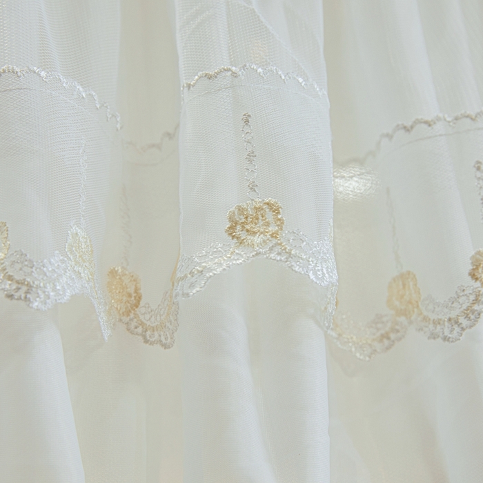 91家纺网 家纺一手货源 找家纺 梦尔佳蚊帐 2025新款导轨蚊帐（855型号）双层吕合金弯头带风扇杆 洁白如霞-单层