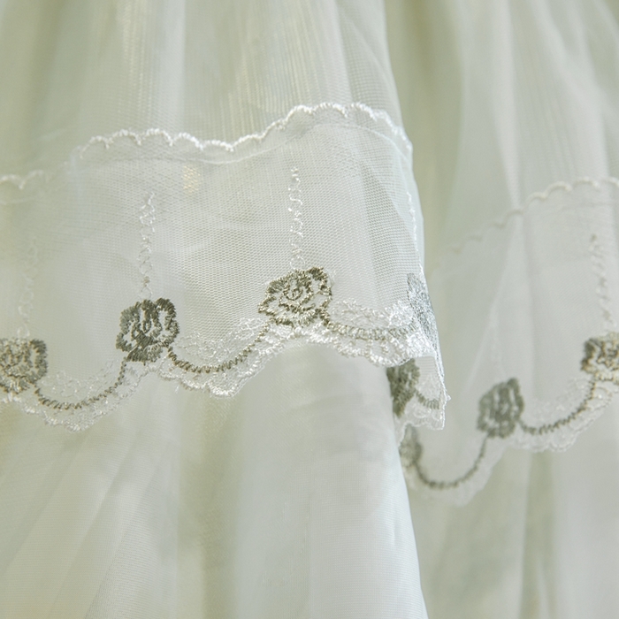 91家纺网 家纺一手货源 找家纺 梦尔佳蚊帐 2025新款导轨蚊帐（855型号）双层吕合金弯头带风扇杆 沫茶油绿-单层