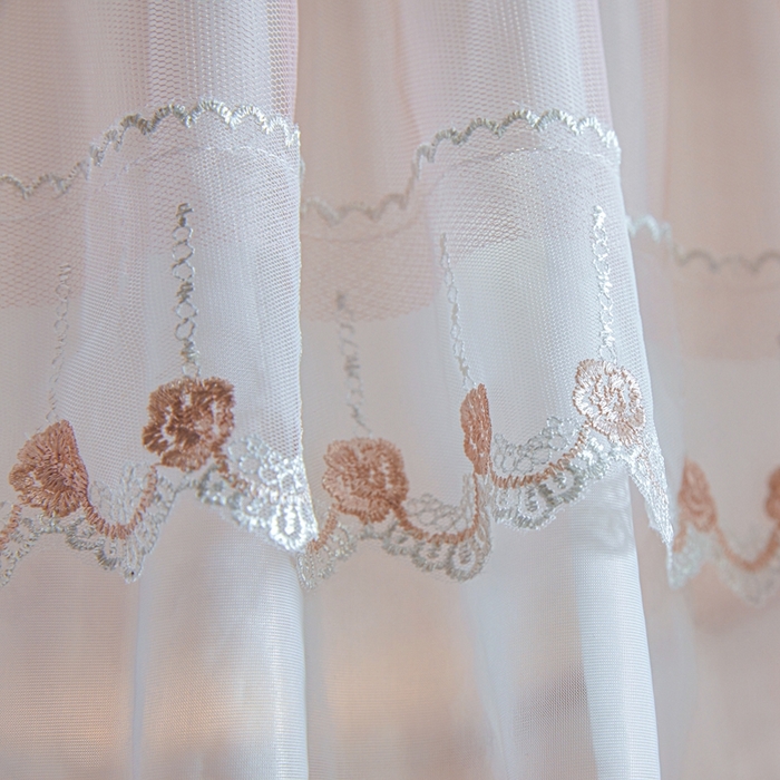 91家纺网 家纺一手货源 找家纺 梦尔佳蚊帐 2025新款导轨蚊帐（855型号）双层吕合金弯头带风扇杆 温馨藕玉-单层