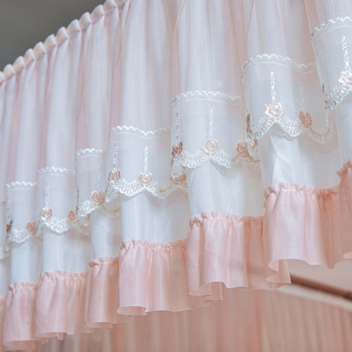 91家纺网 家纺一手货源 找家纺 梦尔佳蚊帐 2025新款导轨蚊帐（855型号）双层吕合金弯头带风扇杆 温馨藕玉-单层