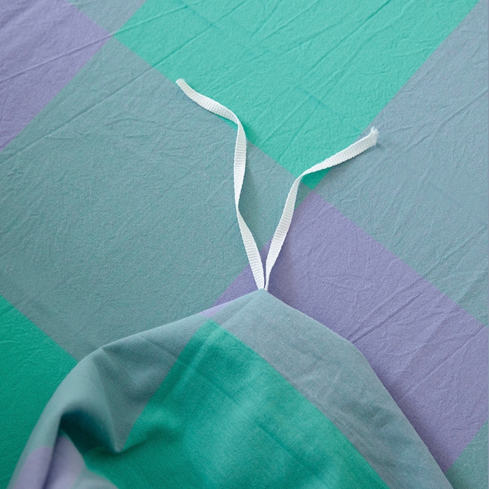 91家纺网 家纺一手货源 找家纺 木易家居 2025新款全棉色织水洗棉四件套 绿野仙踪