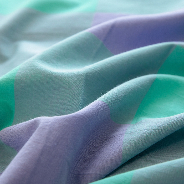 91家纺网 家纺一手货源 找家纺 木易家居 2025新款全棉色织水洗棉四件套 绿野仙踪