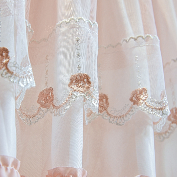 91家纺网 家纺一手货源 找家纺 梦尔佳蚊帐 2025新款导轨蚊帐（855型号）双层吕合金弯头带风扇杆 温馨藕玉-双层