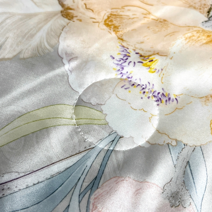 91家纺网 家纺一手货源 找家纺 小芽家居 2025新款水光缎臻享夏被夏凉被空调被 花枝