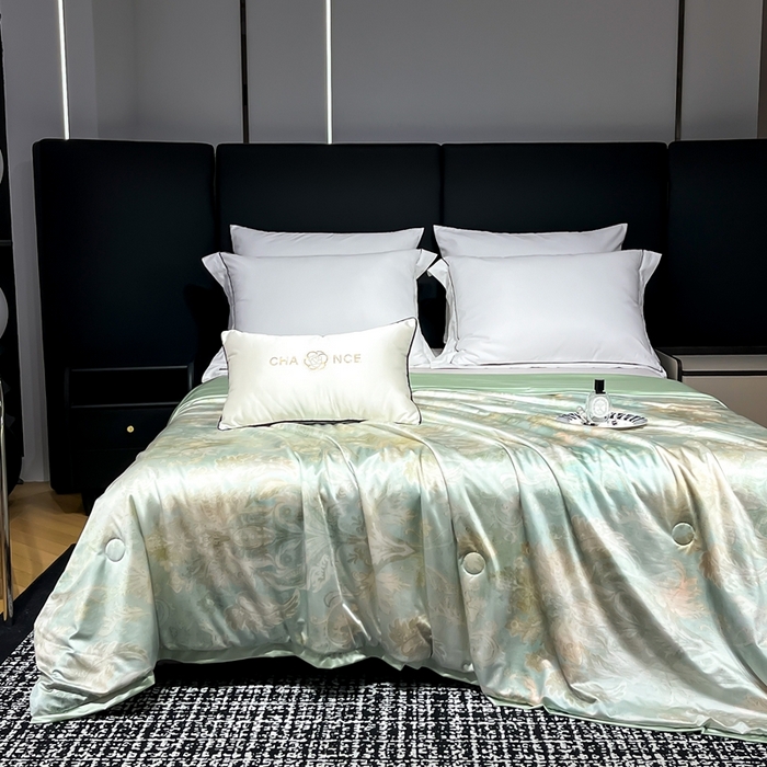 小芽家居 2025新款水光缎臻享夏被夏凉被空调被 绿野仙踪