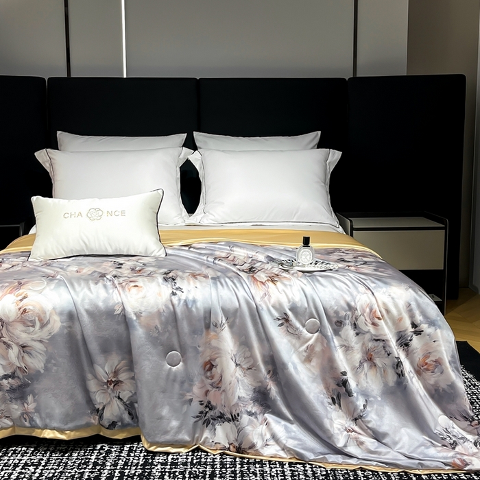 小芽家居 2025新款水光缎臻享夏被夏凉被空调被 蔓纱