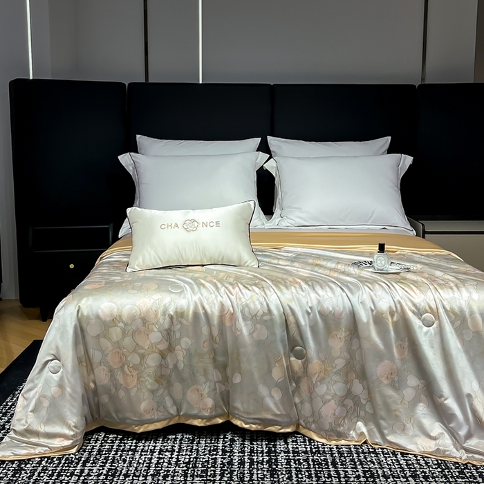 小芽家居 2025新款水光缎臻享夏被夏凉被空调被 时锦