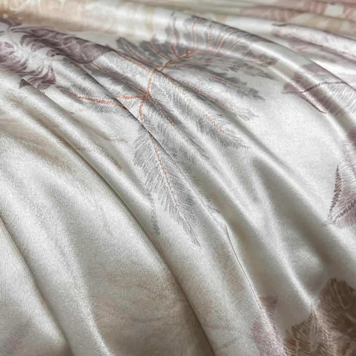 91家纺网 家纺一手货源 找家纺 小芽家居 2025新款水光缎臻享夏被夏凉被空调被 心如花木