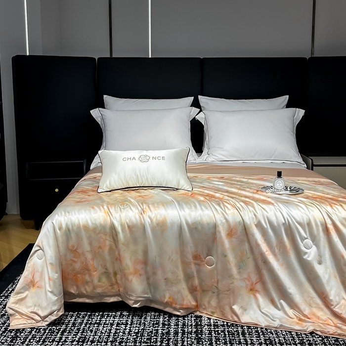 小芽家居 2025新款水光缎臻享夏被夏凉被空调被 颜如玉