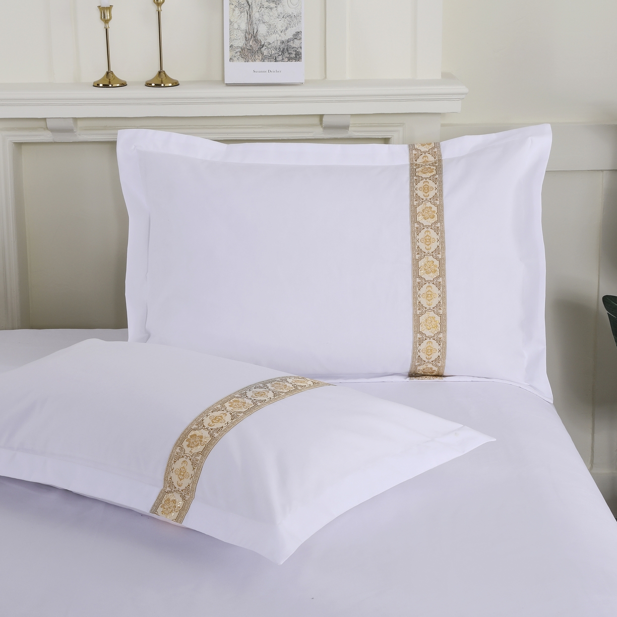 91家纺网 家纺一手货源 找家纺 （总）三俏家纺 2025年酒店布草 140g磨毛高仿棉星级酒店宾馆民宿磨毛纯白三件套四件套