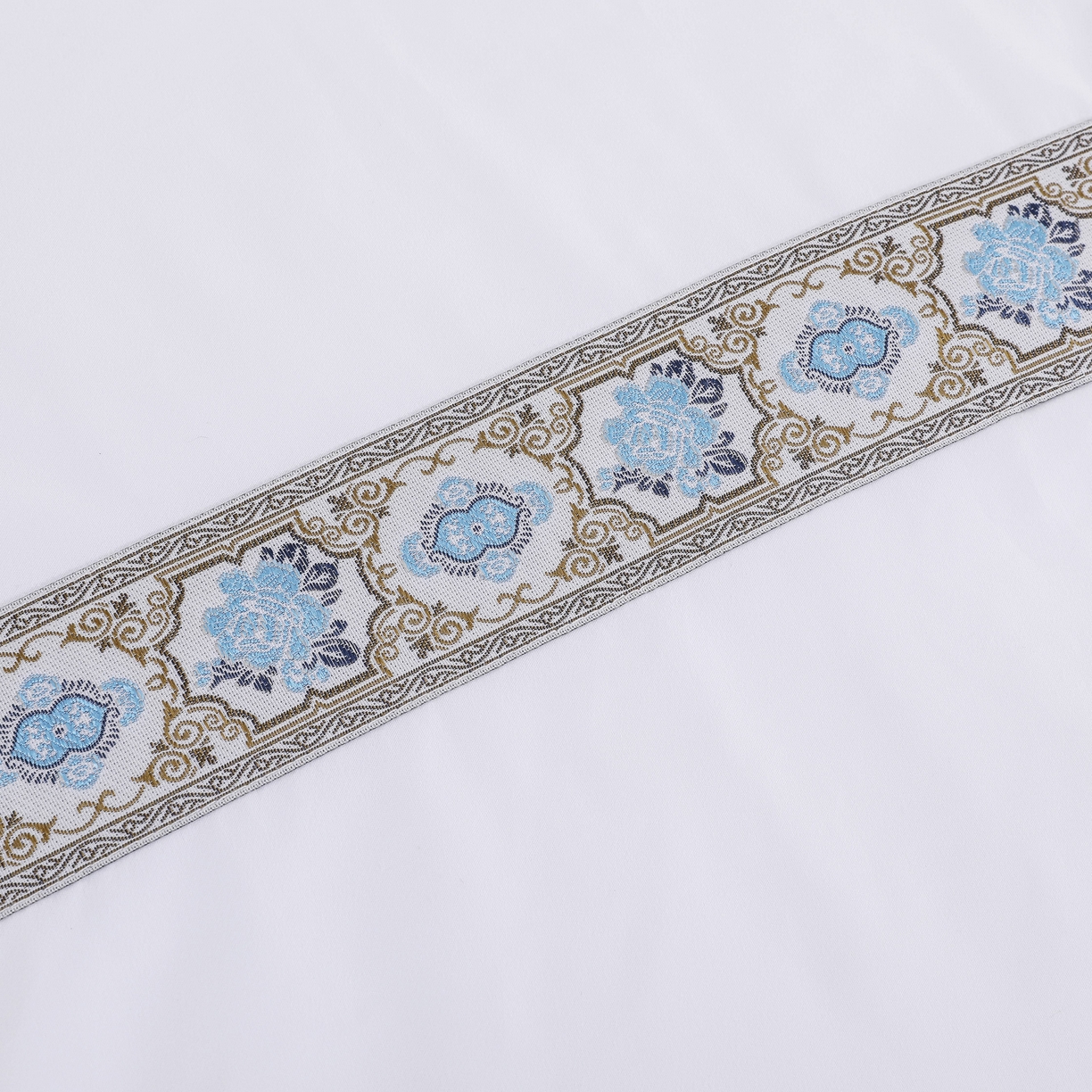 91家纺网 家纺一手货源 找家纺 三俏家纺 2025年酒店布草 140g磨毛高仿棉星级酒店宾馆民宿磨毛纯白三件套四件套 复古蓝