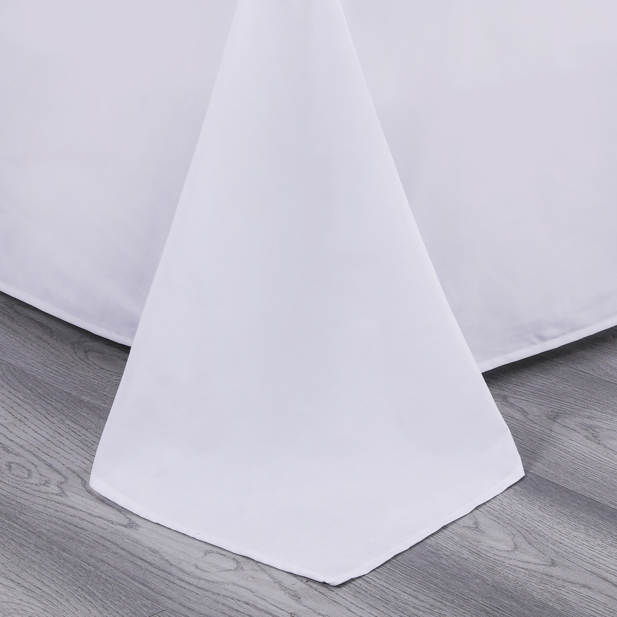 91家纺网 家纺一手货源 找家纺 三俏家纺 2025年酒店布草 140g磨毛高仿棉星级酒店宾馆民宿磨毛纯白三件套四件套 纯白色