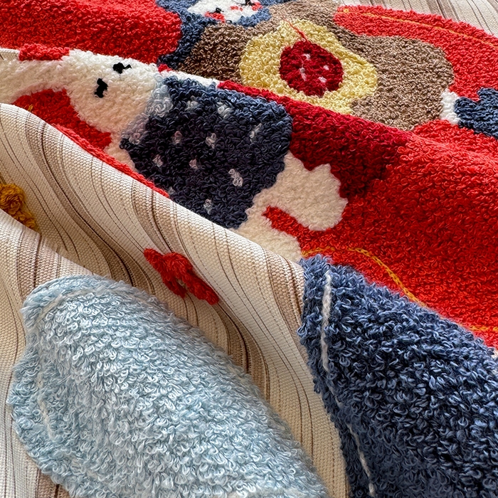 91家纺网 家纺一手货源 找家纺 蓝邻家纺 2025春夏新款全棉纯棉老粗布刺绣床笠凉席席子 艾莎