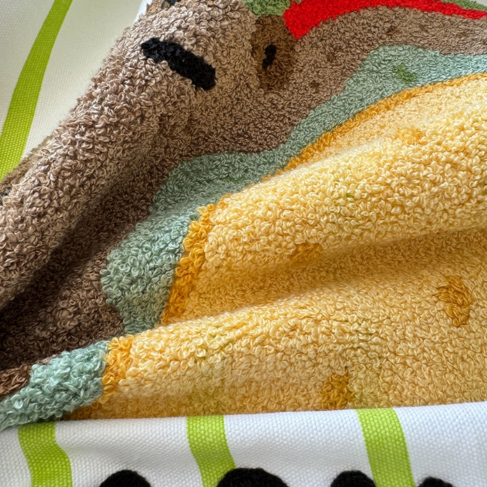 91家纺网 家纺一手货源 找家纺 蓝邻家纺 2025春夏新款全棉纯棉老粗布刺绣床笠凉席席子 卡比兽