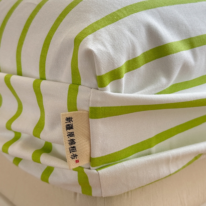 91家纺网 家纺一手货源 找家纺 蓝邻家纺 2025春夏新款全棉纯棉老粗布刺绣床笠凉席席子 卡比兽