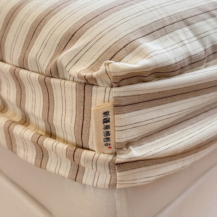 91家纺网 家纺一手货源 找家纺 蓝邻家纺 2025春夏新款全棉纯棉老粗布刺绣床笠凉席席子 可可狗