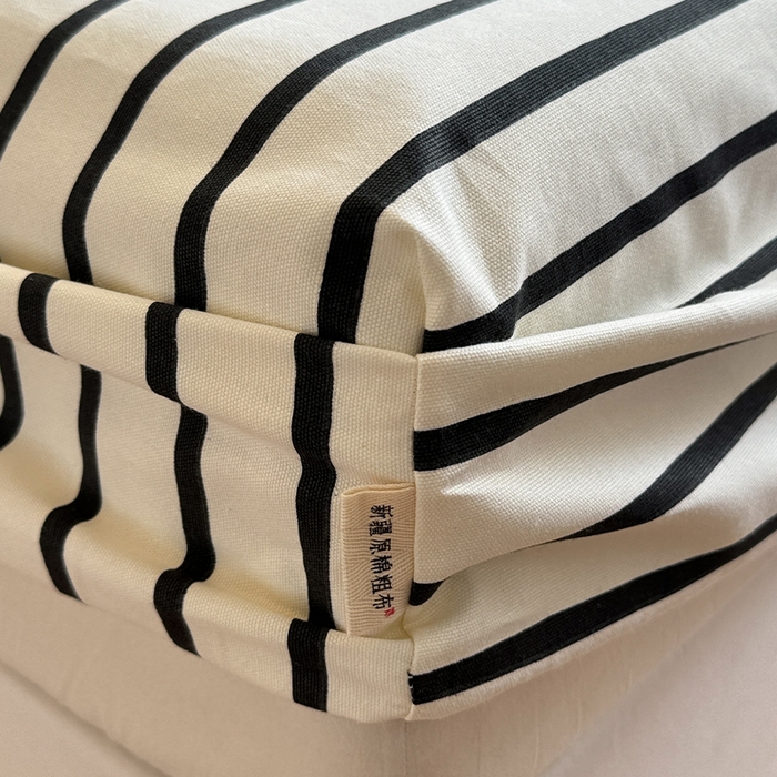 91家纺网 家纺一手货源 找家纺 蓝邻家纺 2025春夏新款全棉纯棉老粗布刺绣床笠凉席席子 奶芙猫