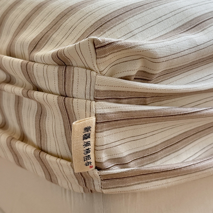 91家纺网 家纺一手货源 找家纺 蓝邻家纺 2025春夏新款全棉纯棉老粗布刺绣床笠凉席席子 元气小狗