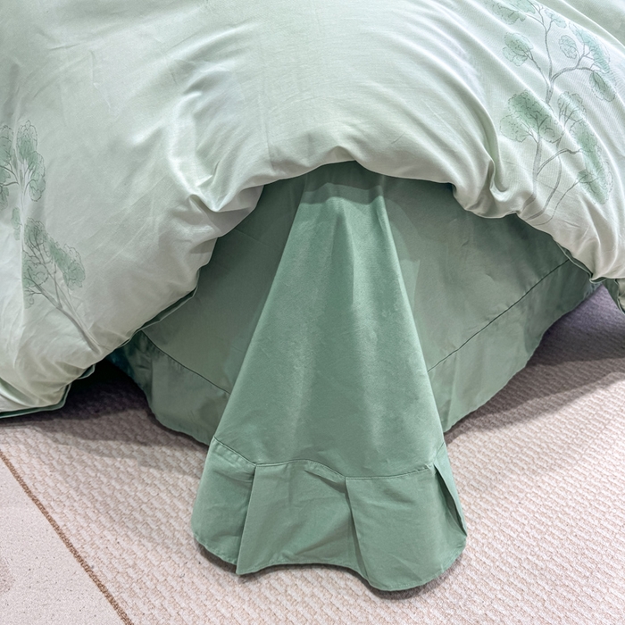 91家纺网 家纺一手货源 找家纺 红日子纺织品 2025新款50s全棉纯棉印花四件套 丛林秘境-绿