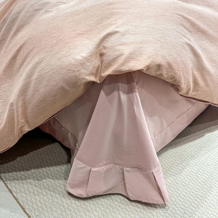 91家纺网 家纺一手货源 找家纺 红日子纺织品 2025新款50s全棉纯棉印花四件套 曼意-粉