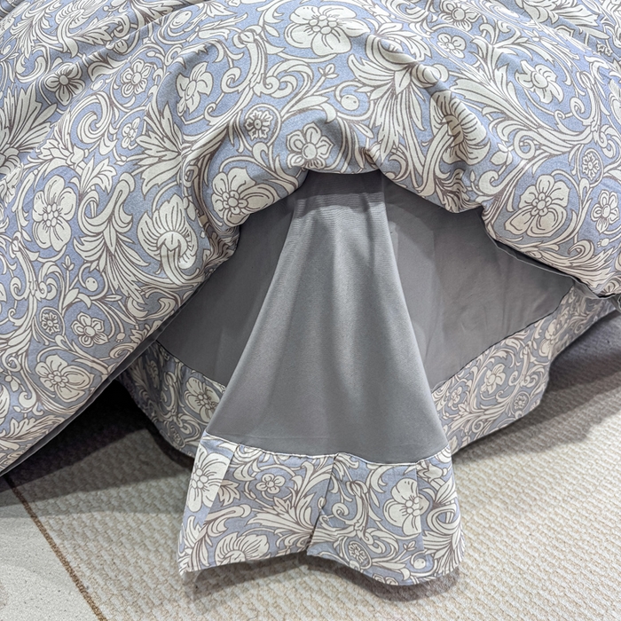 91家纺网 家纺一手货源 找家纺 红日子纺织品 2025新款50s全棉纯棉印花四件套 梦若繁星-蓝