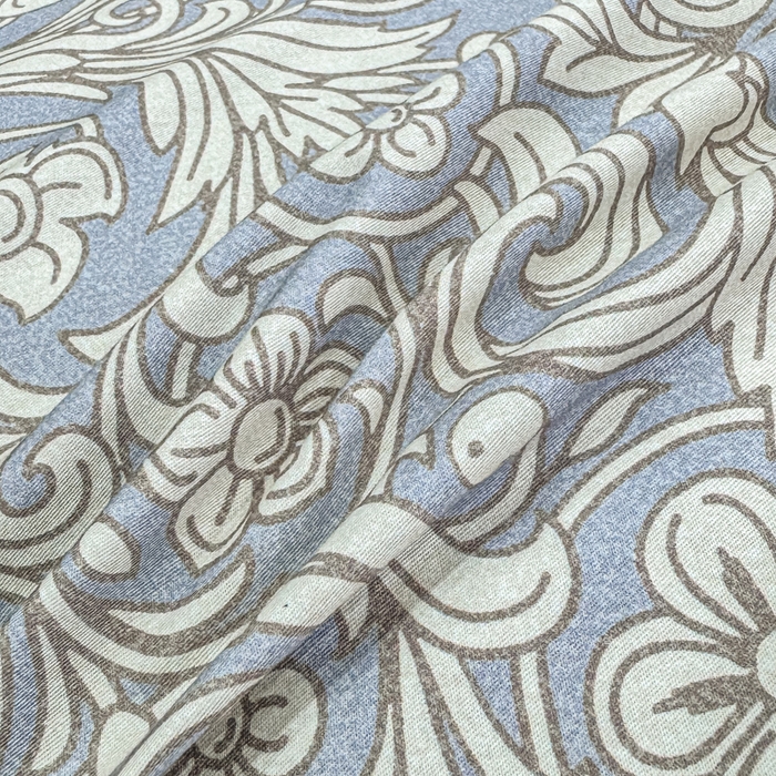 91家纺网 家纺一手货源 找家纺 红日子纺织品 2025新款50s全棉纯棉印花四件套 梦若繁星-蓝