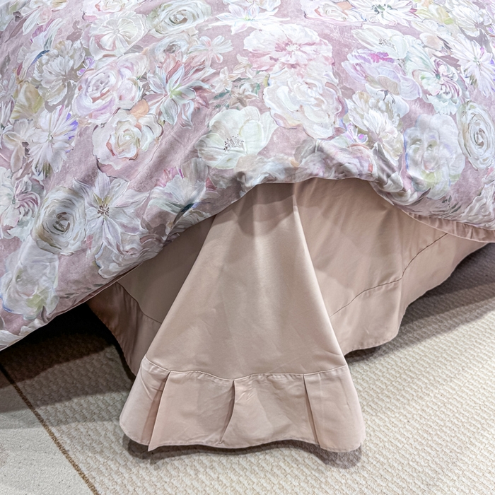 91家纺网 家纺一手货源 找家纺 红日子纺织品 2025新款50s全棉纯棉印花四件套 陌上繁花-粉