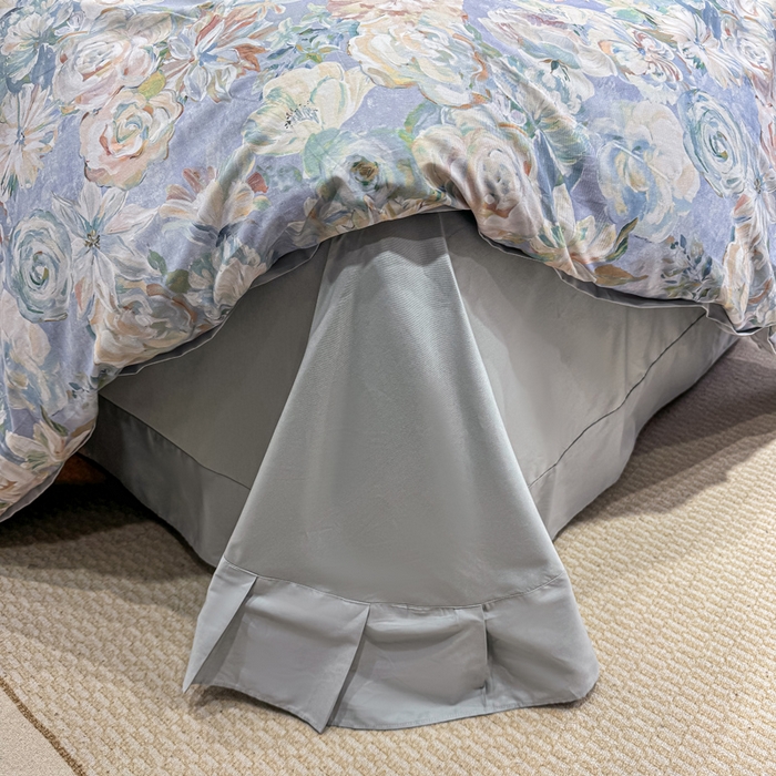 91家纺网 家纺一手货源 找家纺 红日子纺织品 2025新款50s全棉纯棉印花四件套 陌上繁花-兰