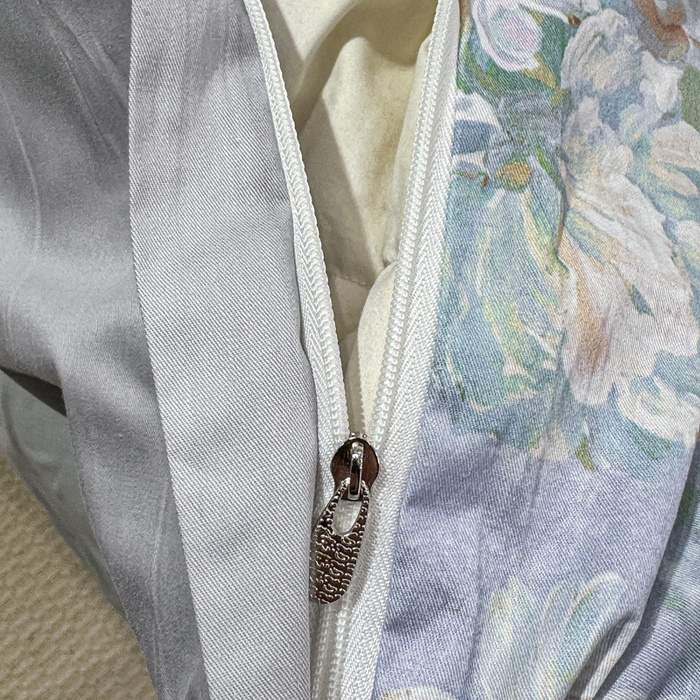 91家纺网 家纺一手货源 找家纺 红日子纺织品 2025新款50s全棉纯棉印花四件套 陌上繁花-兰