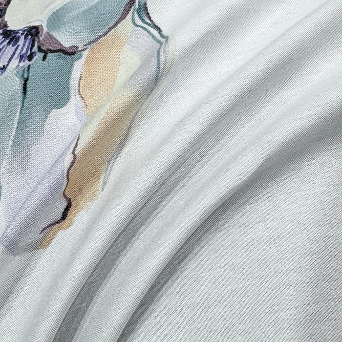 91家纺网 家纺一手货源 找家纺 红日子纺织品 2025新款50s全棉纯棉印花四件套 佩利-蓝