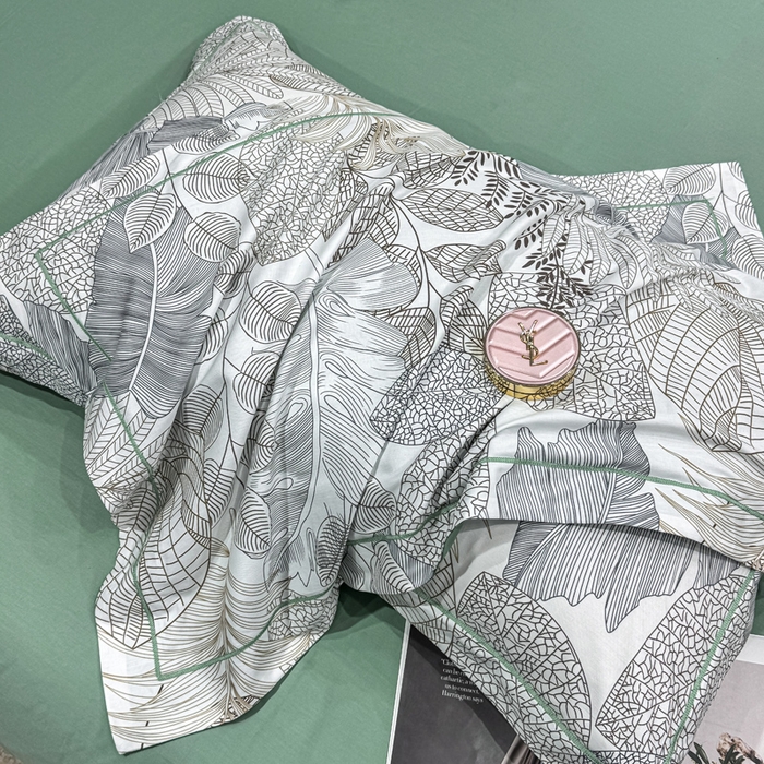 91家纺网 家纺一手货源 找家纺 红日子纺织品 2025新款50s全棉纯棉印花四件套 森曼-黄