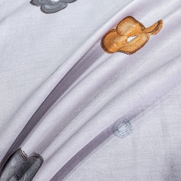 91家纺网 家纺一手货源 找家纺 红日子纺织品 2025新款50s全棉纯棉印花四件套 幸运四叶草-粉