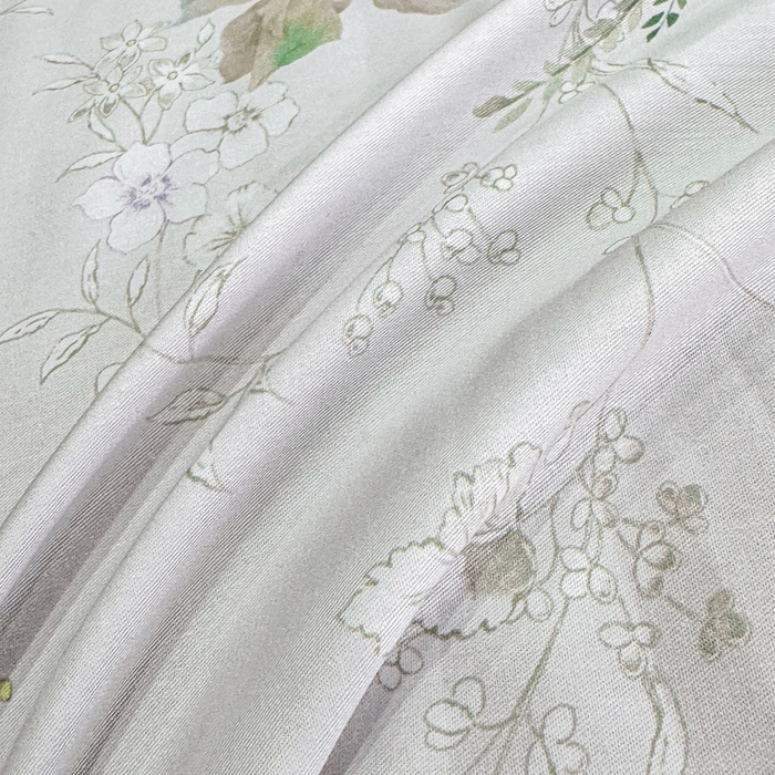 91家纺网 家纺一手货源 找家纺 红日子纺织品 2025新款50s全棉纯棉印花四件套 叶雨-绿