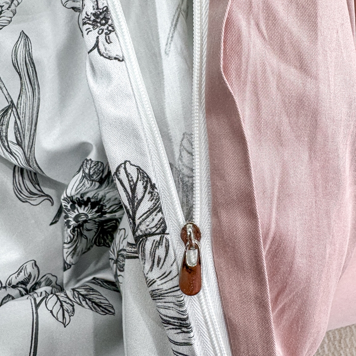 91家纺网 家纺一手货源 找家纺 红日子纺织品 2025新款50s全棉纯棉印花四件套 璎珞-绿