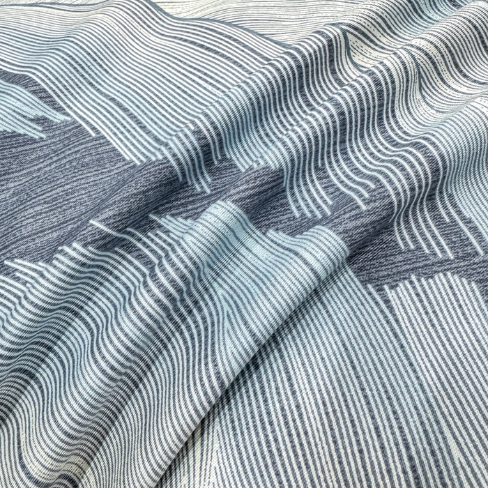 91家纺网 家纺一手货源 找家纺 红日子纺织品 2025新款50s全棉纯棉印花四件套 羽蓝