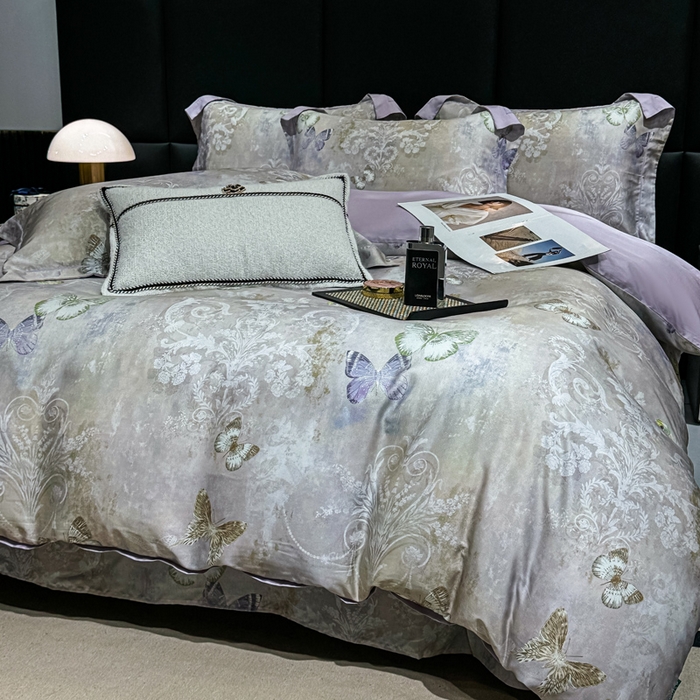 91家纺网 家纺一手货源 找家纺 （总）红日子纺织品 2025新款亲肤舒适莱赛尔天丝四件套