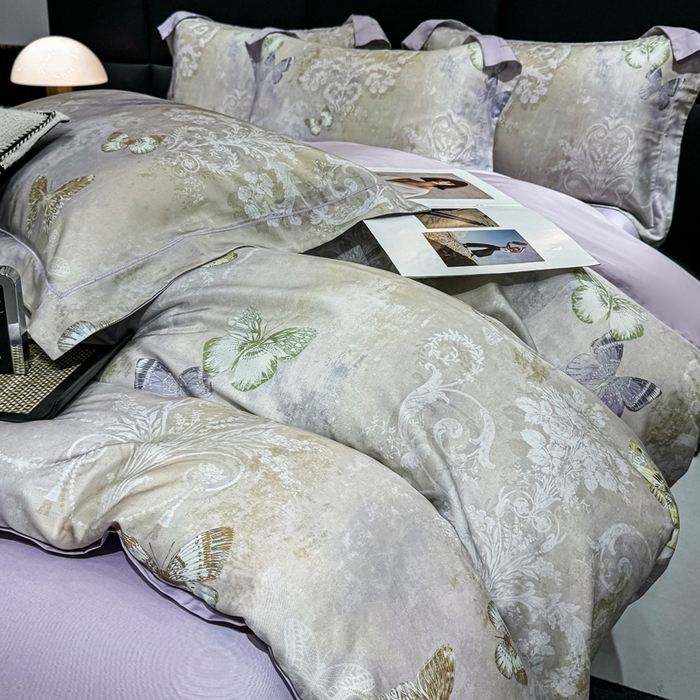 91家纺网 家纺一手货源 找家纺 （总）红日子纺织品 2025新款亲肤舒适莱赛尔天丝四件套