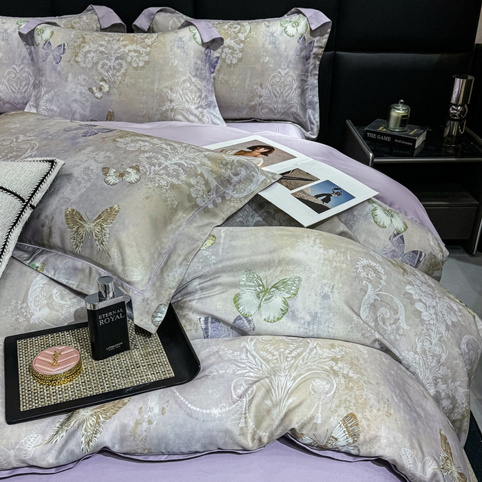 91家纺网 家纺一手货源 找家纺 （总）红日子纺织品 2025新款亲肤舒适莱赛尔天丝四件套