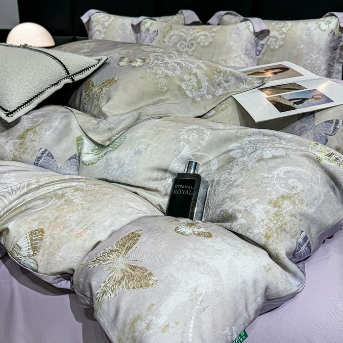 91家纺网 家纺一手货源 找家纺 （总）红日子纺织品 2025新款亲肤舒适莱赛尔天丝四件套