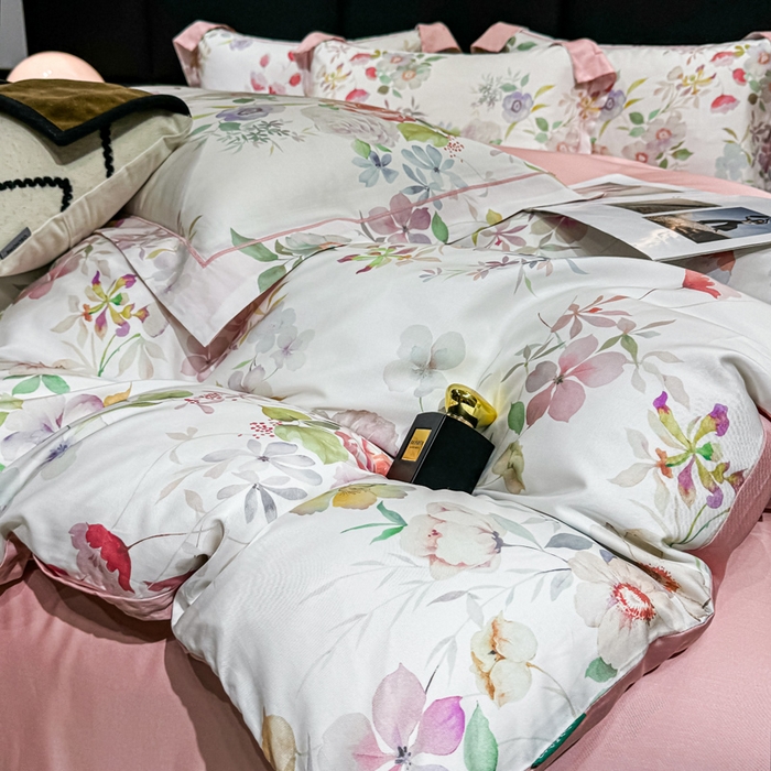 91家纺网 家纺一手货源 找家纺 （总）红日子纺织品 2025新款亲肤舒适莱赛尔天丝四件套