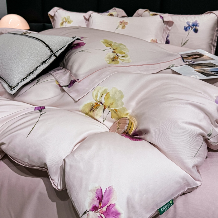 91家纺网 家纺一手货源 找家纺 （总）红日子纺织品 2025新款亲肤舒适莱赛尔天丝四件套